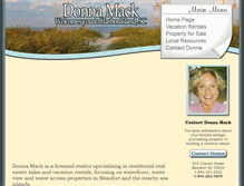Tablet Screenshot of donnamack.com